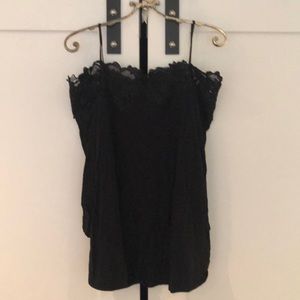 Meadow Rue Black Lace Top from Anthropologie